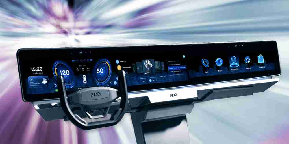 至成国际开拓前瞻显示技术创新应用，，，结合优异整合设计能力，，，，开发智能车载FIDM Plus一体化显示方案，，让驾驶操作与车内娱乐体验再进化